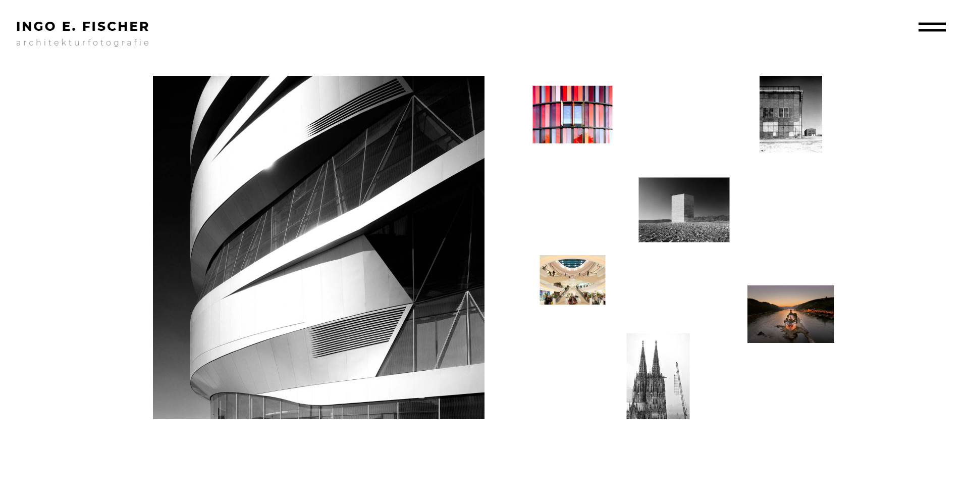 Webdesign Screenshot: Architekturfotografie-Website Ingo E. Fischer